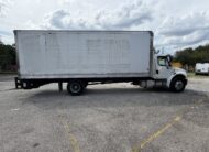 2007 Freightliner M2 box truck with liftgate, featuring "Sight & Sound Productions" logo.