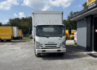 2020 Isuzu NRR 20ft. box truck with liftgate parked outside
