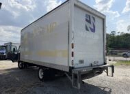2020 Isuzu NRR 20ft box truck with liftgate and Mugwump Productions logo