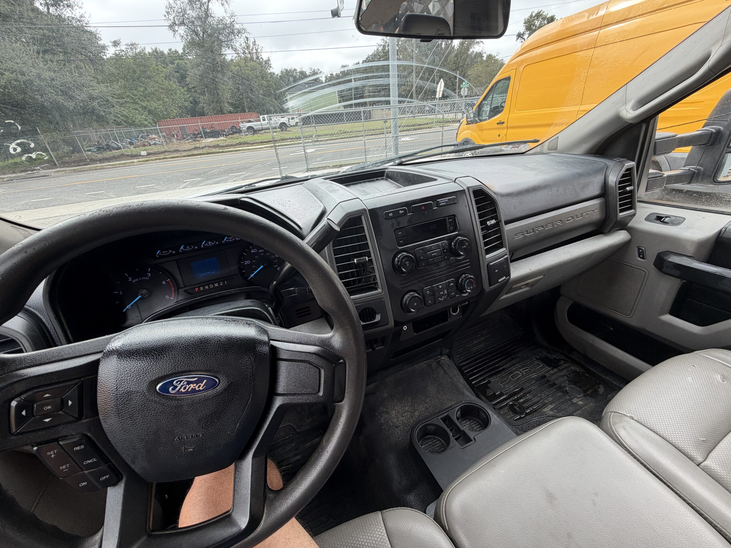 2019 Ford F-550 Super Duty dashboard and steering wheel